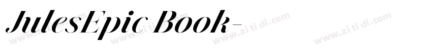 JulesEpic Book字体转换